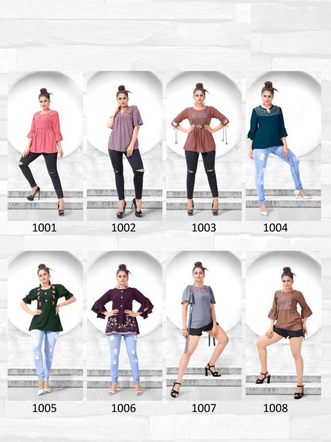 Glame Up Latest Fancy Designer Casual Wear Trendy Western Ladies Short Tops Collection

